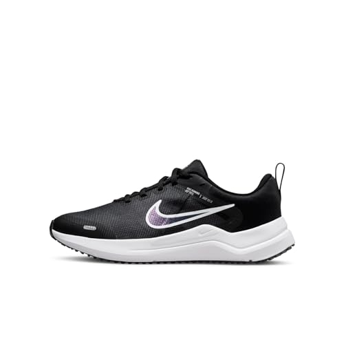 Nike Downshifter 12 Sneaker, Black White Dk Smoke Grey, 36.5 EU