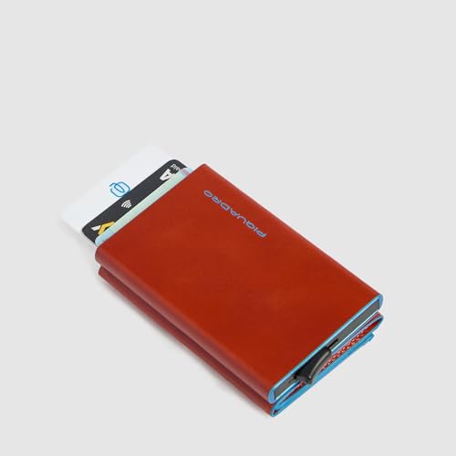Image of Piquadro Compact wallet with pop-up card holder, zipped money pocket and RFID protection