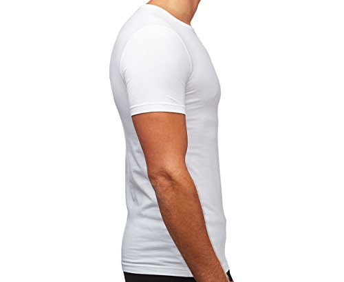 Boss Hugo Mens T-Shirt Rn 2P Co/El 10194356 01 Boxer Briefs, White, Large Us #TOP2