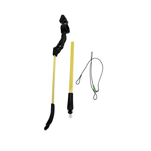 DOSTYLE Outdoor Youth Recurve Bow and Arrow Set with Quiver Children Junior Archery Beginner Longbow Training for Teen Teams Game Gift (Yellow) - Thumbnail 5