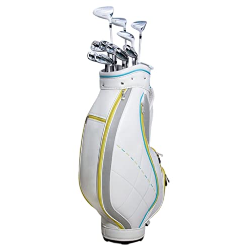 Golf Stand Bag with 5 Way Divider Portable, Adult Golf Telescopic Bag, Golf Carry Bag for Men and Women, Rugged Base, Smooth to The Touch, Easy to Transport