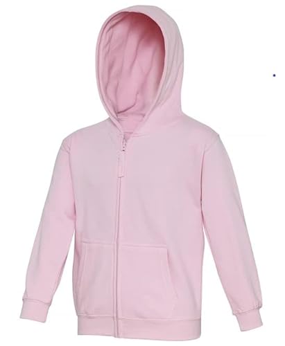 COOZO Unisex Kids Zipped Hoodie - Baby Pink - 5-6 Years