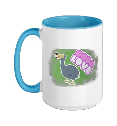 Dodo Love from Mauritius Ceramic Mug, Blue/White, 15oz