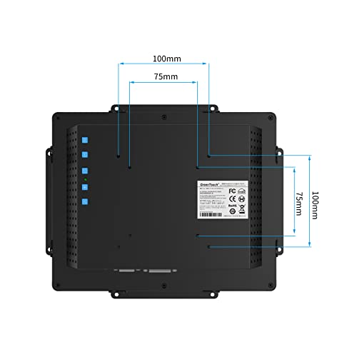 Image of GreenTouch 10.4 inch 10 Points Front Waterproof Industrial Open Frame PCAP Touch Screen LCD Display Monitor 800x600 Black