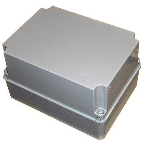 Caja de conexiones impermeable de 300 mm profunda con tapa con bisagras cubierta de puerta 300x220x175mm IP56 PVC plástico adaptable recinto de iluminación al aire libre cable de conexión eléctrica Cover