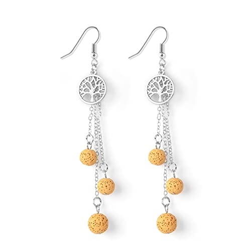 Boucles d'oreilles en pierre de lave, le cadeau idéal pour Noël