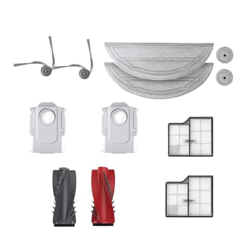 Bolsa para el polvo y cepillo lateral en repuestos compatibles con Roborock 12PCS 2