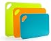 Flexible Cutting Board Mat Set, Extra Thick Plastic with Non-Slip Textured Grip for Chopping, 3 Convenient Sizes by DeVeau Essentials