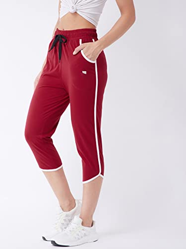 Image of Modeve Women Striped Cotton Blend Capri