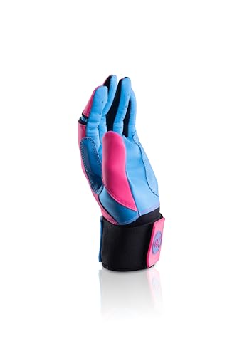 Drip & Rip Baller Series Premium Long Cuff Batting Gloves for Baseball and Softball in Youth and Adult Sizing (Vice Vice Baby, Adult Large)