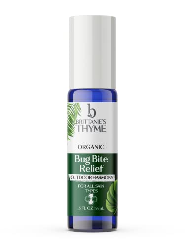 Brittanie's Thyme Organic Bug Bite Relief - .3oz (Pack of 1) – Fast Relief from Stings, Bites, Scrapes and Minor Burns