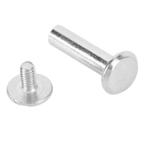 Aramox M2 Set de Remaches Acero Inoxidable Cabeza Plana Redonda para Construcción y Carpintería, 100 Pares, Versátil miniatura 7
