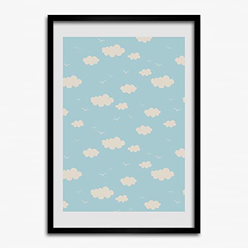 Cadre MDF 50x70 cm Tulup pour photo et affiche moderne avec motif nuage