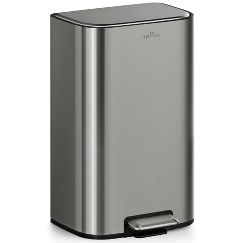mVm 10.6 Gal Kitchen Trash Can Step Trash Can with Lid