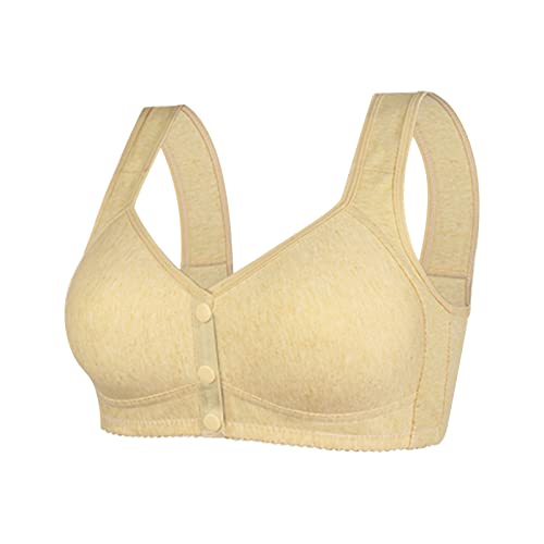 Genérico Organizar Sujetadores Sujetador sin de para Mujer, Cierre Frontal, Espalda en T, Talla Grande, sin Costuras, sin Forro, para Busto Grande Ropa Interior Mujer Sexo (C, 46)