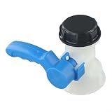 Kunststoff-Absperrklappe DN50 Kugelhahn für 75 mm für IBC Tote Tank Adapter Trommel Fitting Flüssigkeitsbehälter Wasserhahn Säure Alkali Beständige Industrieflüssigkeit