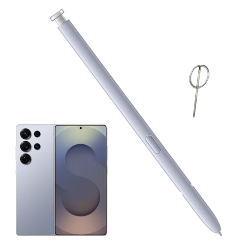 Galaxy S25 Ultra S Pen Replacement for Samsung Galaxy S25 Ultra Stylus Pen,S25 Ultra Pen Replacement for Samsung Galaxy S25 Ultra 5G All Versions SPen,EJ-PS938BBEGUJ with Eject Pin(Light Silver)