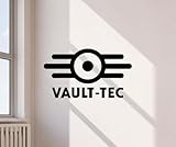 Vault Tec Logo Wall Decal Vinyl Sticker Fall-Out Sign Wall Decor Gamer Wall Art Poster Mural Indoor Outdoor One Color No Background Decal 3397