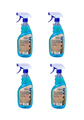 TRANS - PAL Winter De Icer Trigger Spray 750ml x 4, -37°C, Window and Lock Defroster,