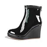 COSEGSAKX Women's Wedge Back Zipper Fashion Ankle Boots...