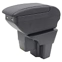Doppelschicht Armlehne Box Für KIA STONIC Rio 2018-2023 Mittelkonsole Aufbewahrungsbox mit Cup Halter Armlehne Zubehör Schwarz