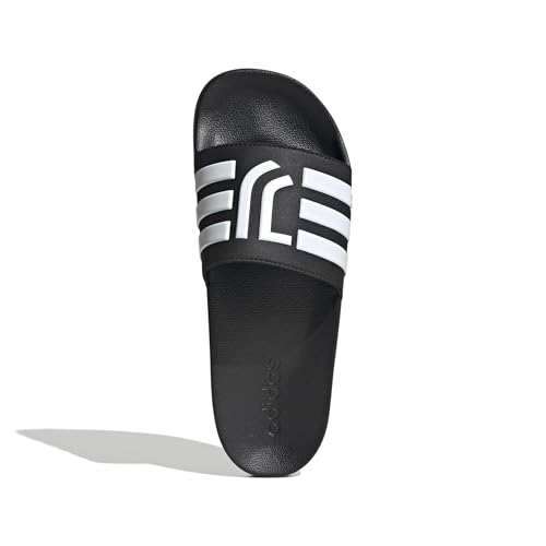 adidas Mixte Adilette Shower Juventus Sandal, Core Black/Ftwr White/Core Black, 40.5 EU