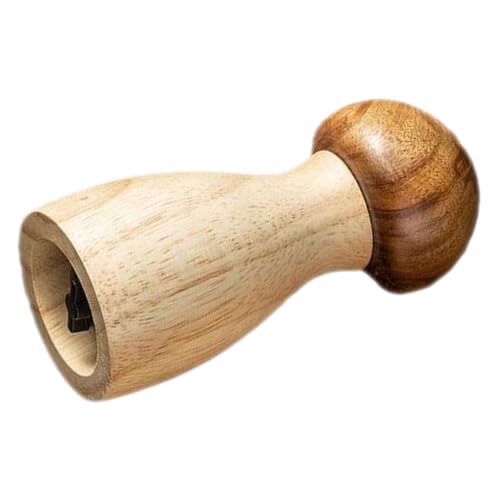 Garneck Wooden Manual Pepper Mill Mushroom Shape Refillable Pepper Crusher Kitchen Supplies Creative Acacia Wood Grinder for Cooking and Seasoning