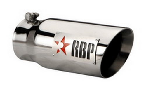 RBP RBP-45122-R 4" - 5" x 12" Long Stainless Steel Standard Side Exhaust Tip