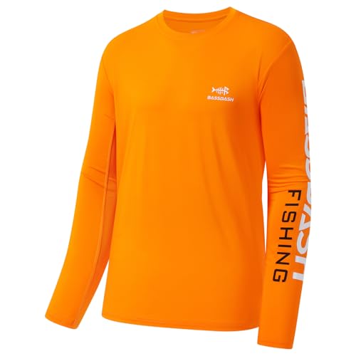 Image of BASSDASH Fishing T Shirts for Men UV Sun Protection UPF 50+ Long Sleeve Tee T-Shirt