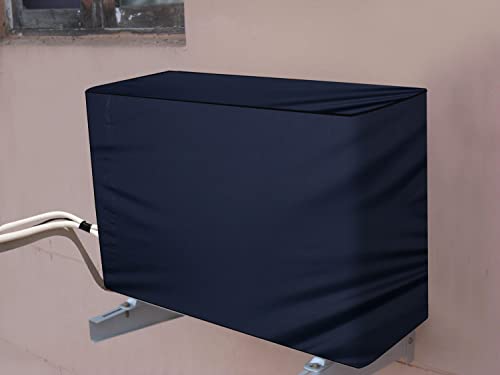Image of Printed Split 1.5 Ton AC Cover Set - Indoor & Outdoor Protection, All Weather Cover /Attractive Digital Prints /Dustproof /Silken water-resistant Split Ac Cover (Golden Flower)