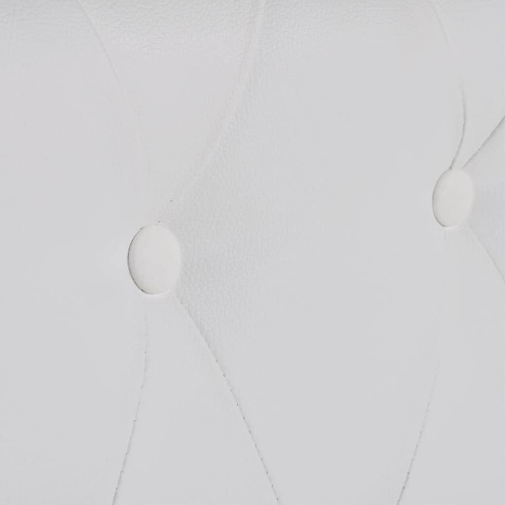 Sofa White Artificial Leather Living Room Furniture