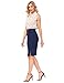 Kate Kasin Womens Skirts for Work Business Attire Knee Length Pencil Skirt Navy Blue 2XL
