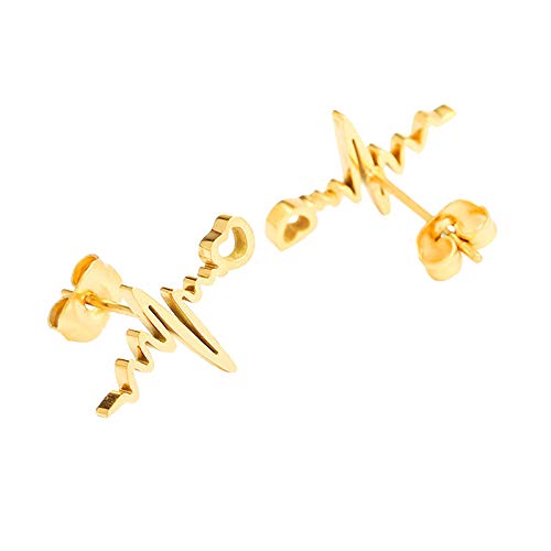 Boucles d'oreilles en acier inoxydable hypoallergénique pour femme