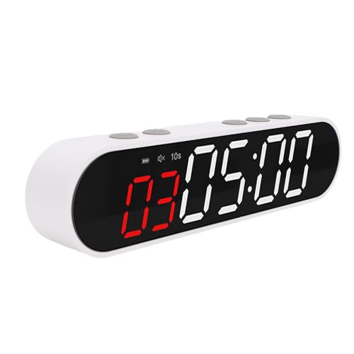 Timer Intervallometrico per Allenamento, Cronometro Sportivo Magnetico e Ricaricabile, 1500 mAh, Orologio Digitale a LED per Palestra, Crossfit, HIIT, Tabata e Boxe