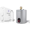 MIZUDO 600GPD Reverse Osmosis Water Filter with 1.5 Gallon Electric Mini Tank Water Heater