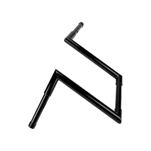Guidon Fat Z noir 12" avec diamètre 1-1/4 ultra large pour un contrôle total sur Dyna