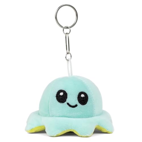 Image of Mirada Octopus Keychain Soft Toy - 11cm | Cute Green Mini Plush Keyring & Bag Charm | Adorable Stuffed Animal Keychain for Kids, Boys & Girls | Ideal for Backpacks & Gifts