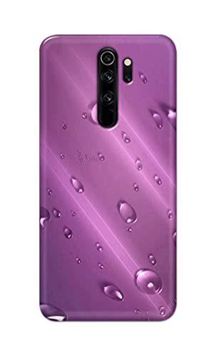 Image of PRINTFIDAA Water Bubbles in Lilac Background Printed Designer Hard Back Case Cover for Xiaomi Redmi Note 8 Pro -(RP) MVN1005