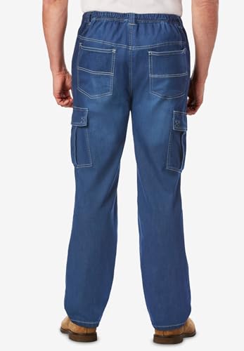 King Size Men's Relaxed Fit Big & Tall Cargo Sweatpants