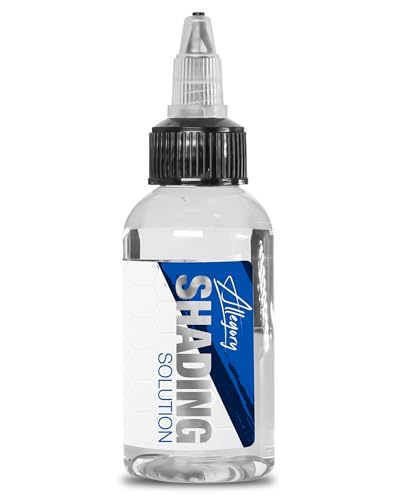 Allegory Tattoo Ink – Shading Solution, Pigment Enhancer, Twist-Dispensing Top, Heat Sealed Bottles, Premium Shading Solution Tattoo for Artists, Vegen Friendly, Crafted in the USA (2.0, Ounces)