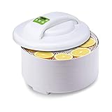 Food Dehydrator Maschine 5 Stackable Stainless Steel Trays Jerky Dryer Home Multifunktions-Dryer mit konstanter Temperatureinstellung, Timing für Jerky Herb