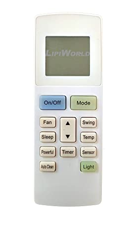 Image of LipiWorld 222 AC Remote Control (Old Remote Exactly Same Remote Will Only Work) Compatible for O General AC Remote