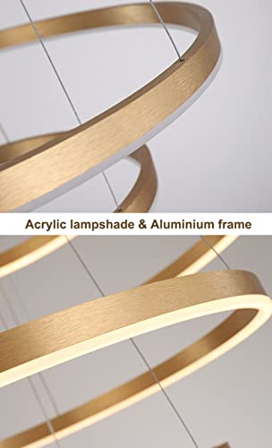Lustre LED dimmable au design moderne pour salon