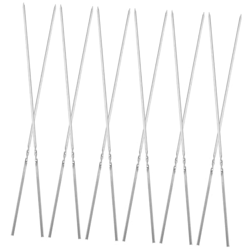 TEHAUX 20 Unidades Brochetas Para Asar Pinchos De Acero Inoxidable