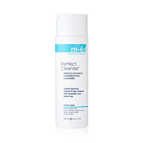 m 61 Perfect Cleanse | Daily Gentle, Foaming Cleanser With Vitamin E, Lavender, Green Tea, 8.2 Fl Oz