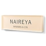 スリムなニュアンスカラー表札 個人 オフィス クリア アクリル 表札 横長 会社 住所 玄関 ネームプレート マンション 戸建 戸建て おしゃれ 北欧 モダン シンプル くすみカラー 名前 オーダー 制作 貼るだけ ポスト 門柱 屋外 耐侯