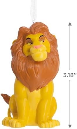 Hallmark Mufasa the Lion Ornament, The Lion King Tree Decoration, Disney Hanging Ornament, Christmas Hanging Ornament, Gifts for Christmas
