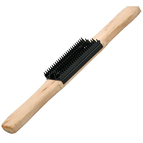 Tworider Buffer Wheel Rake Polishing Tool with Stainless Steel Rake Teeth Head and Handle Dress and Clean Buffing Polishing Wheel & Airway Surface Cleaning