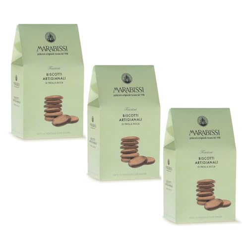 Marabissi® | Galletas Artesanales Frolla Clásica | Galletas Pastelería Toscana | Estuche Galletas Frolla Clásicas - 3 x 200 Gr