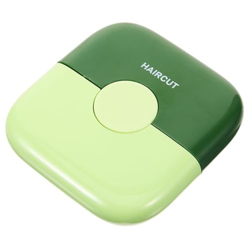 DONFAMDS Recortador Manual de Puntas Abiertas 1 Unidad Tamaño Pequeño para Niña Uso Doméstico Afilado Peine Recortador de Flequillo Color Aguacate